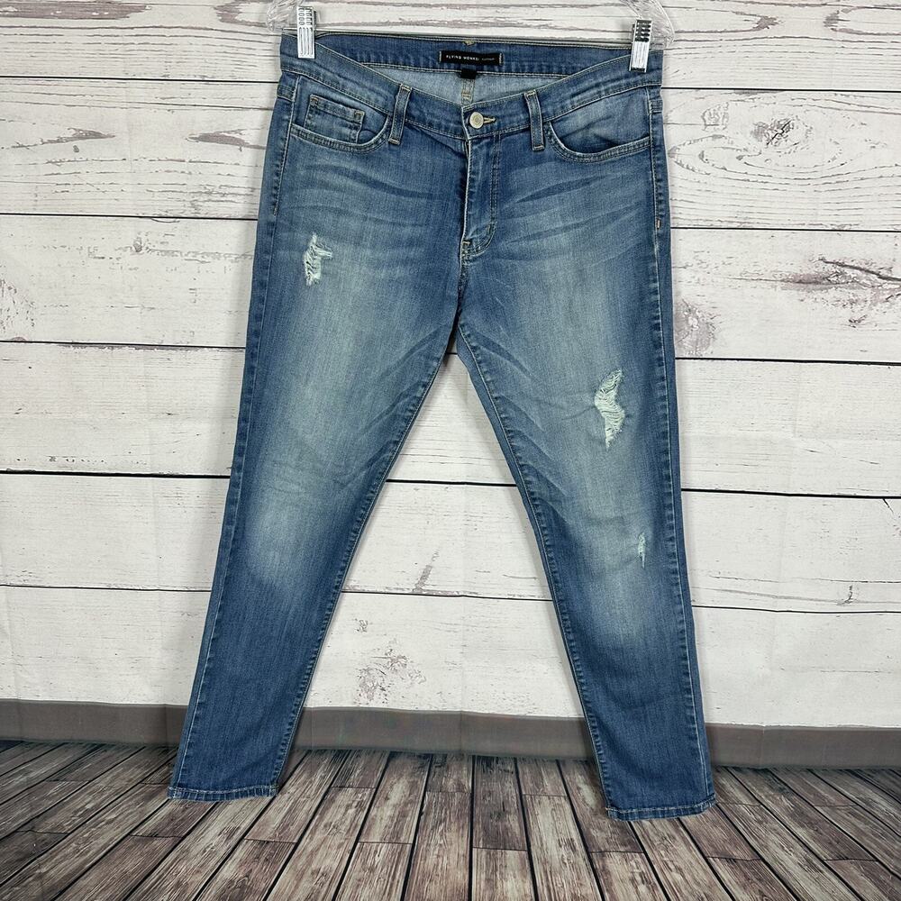 Flying Monkey Jeans Womens 27 Blue Skinny Midrise Casual Stretch Platinum‎